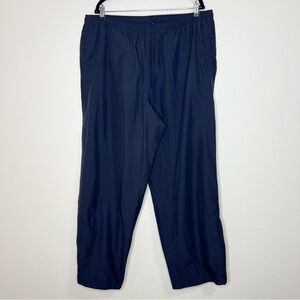 Lands' End Men's Navy Blue Elastic Waist Water Resistant Softshell Pants XL